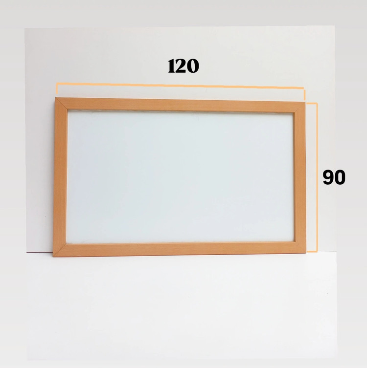نسل جدید تخته وایت برد قاب چوبی سایز 120×90